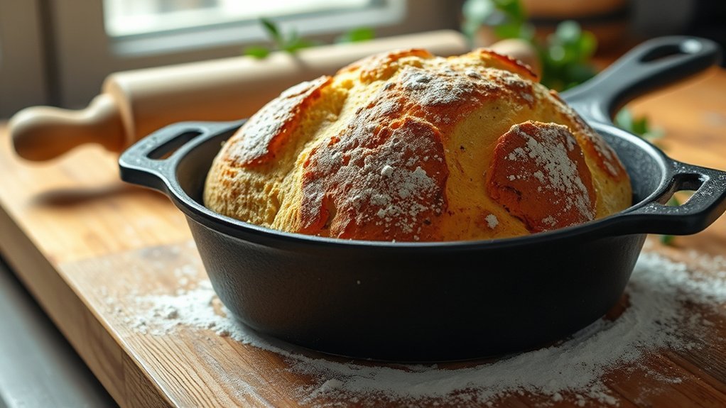 can i bake bread cast iron