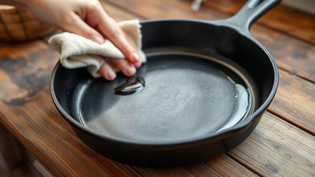 can i wipe cast iron