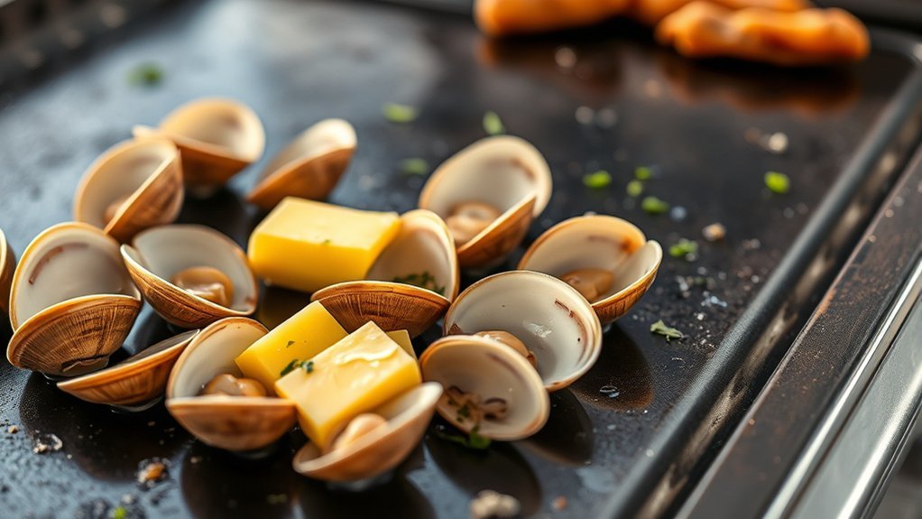 can you cook clams griddle