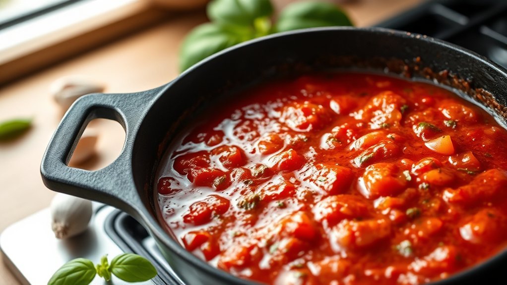 can you cook tomato sauce