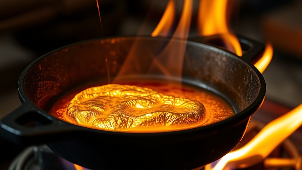 can you melt gold