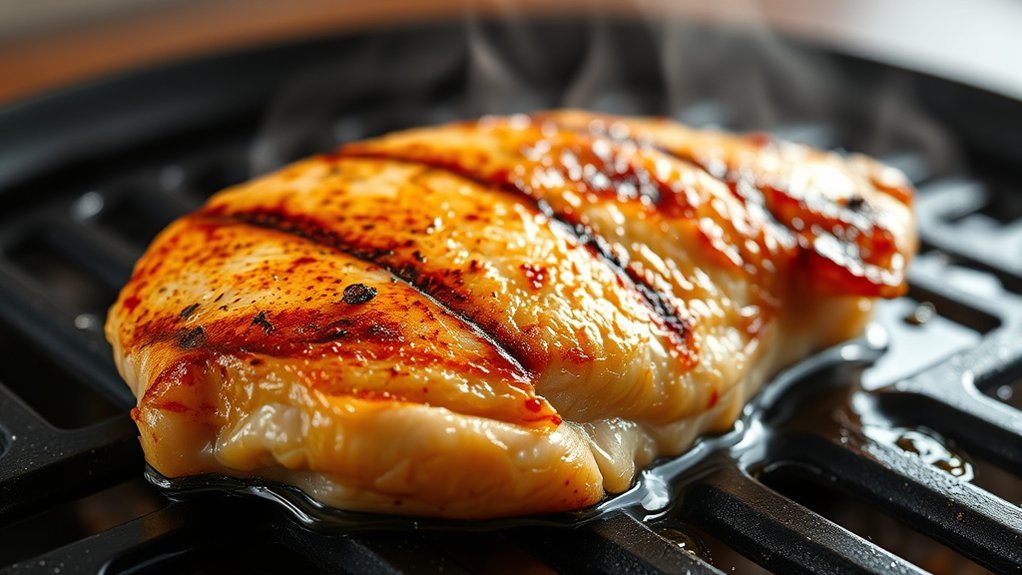 cook chicken breast on griddle note this is four words