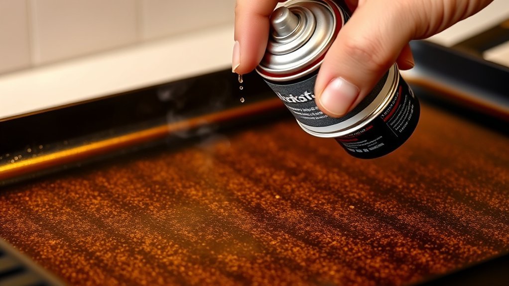 cooking spray on blackstone griddle