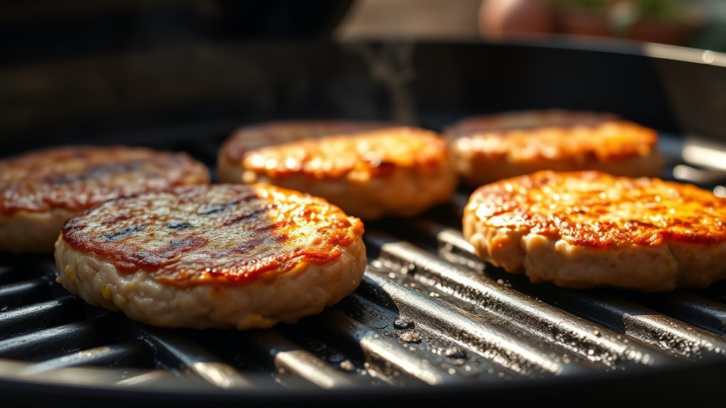 cooking turkey burgers on a griddle requires timing