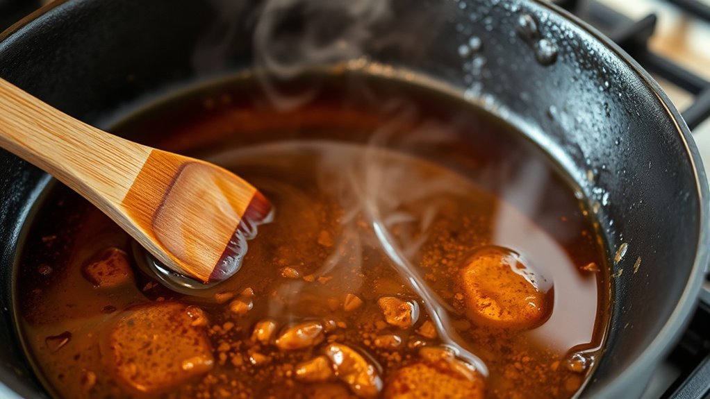 deglazing cast iron skillet steps