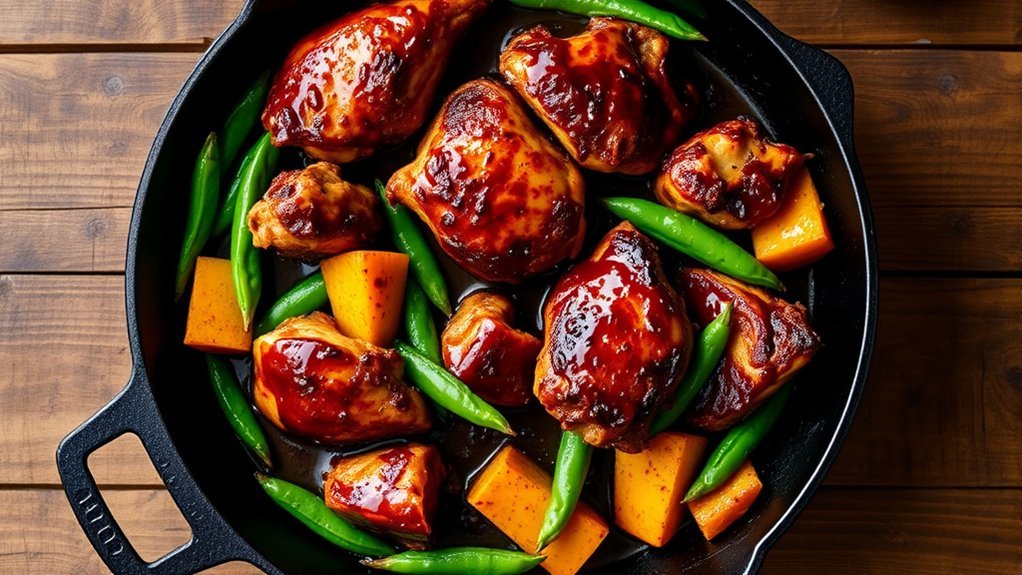 denny s bourbon chicken skillet