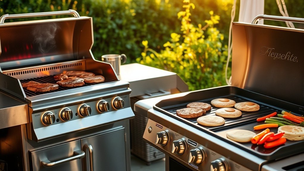 gas grill vs gas griddle comparison