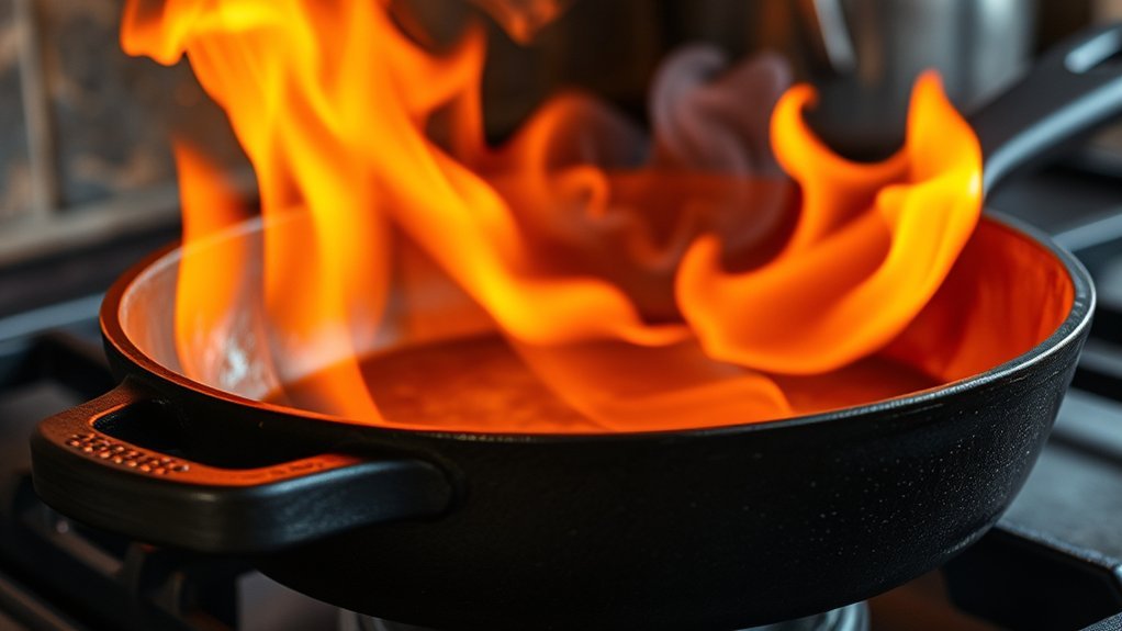 how hot can cast iron go