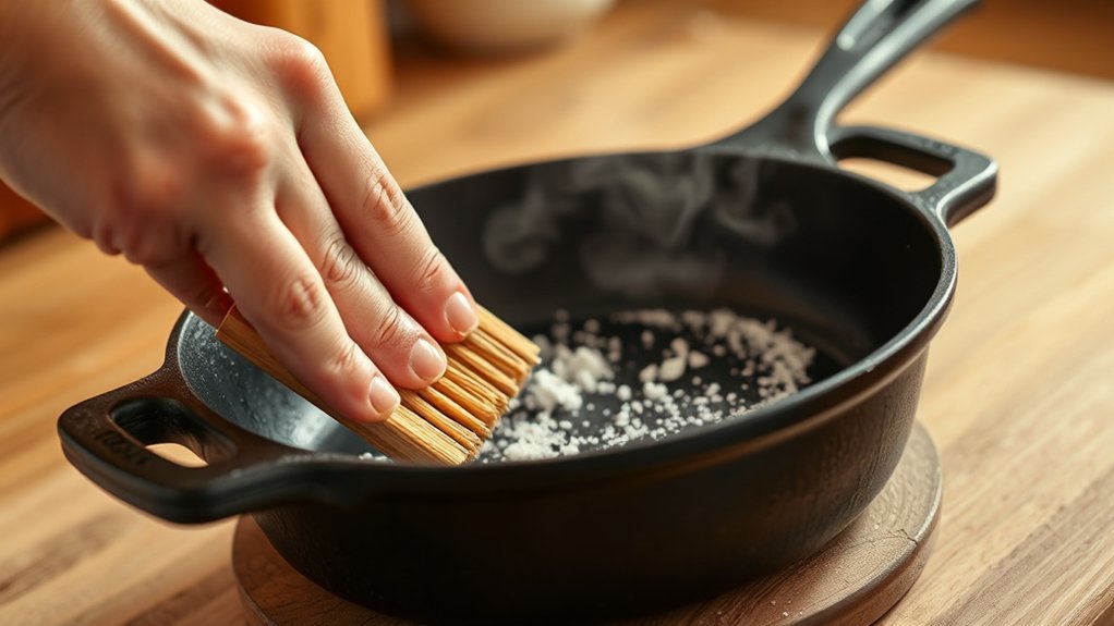 how to clean skillet video
