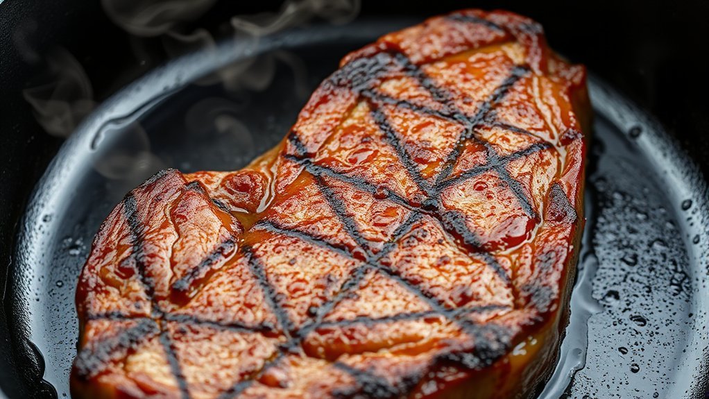 how to crust steak cast iron