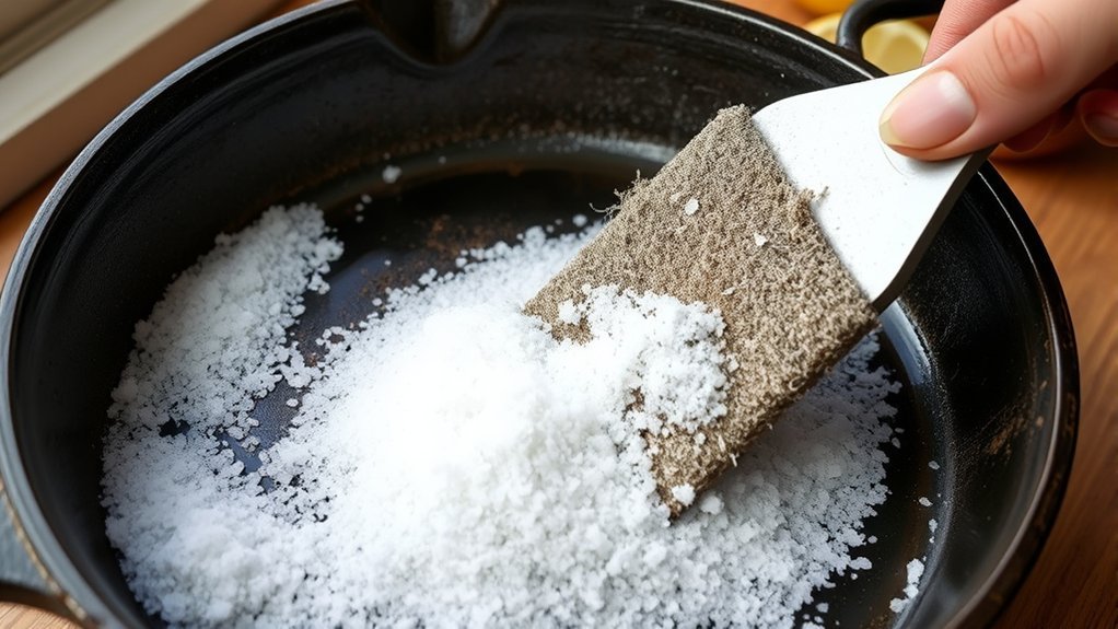 how to remove rust from skillet