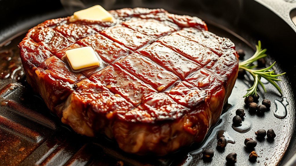 how to sear ribeye steak