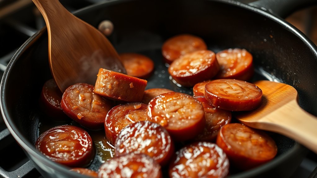 how to skillet cook conecuh sausage