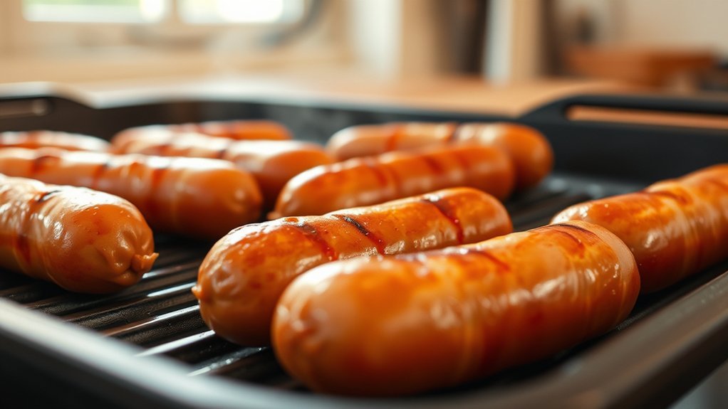 optimal sausage griddle temperature guidance