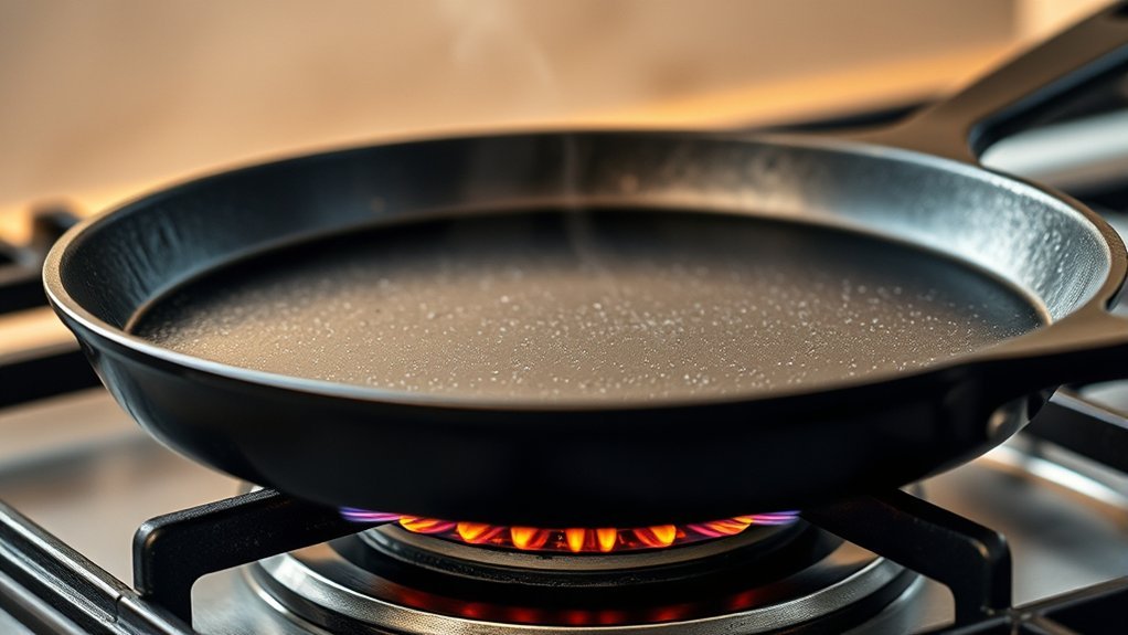preheat the griddle before cooking
