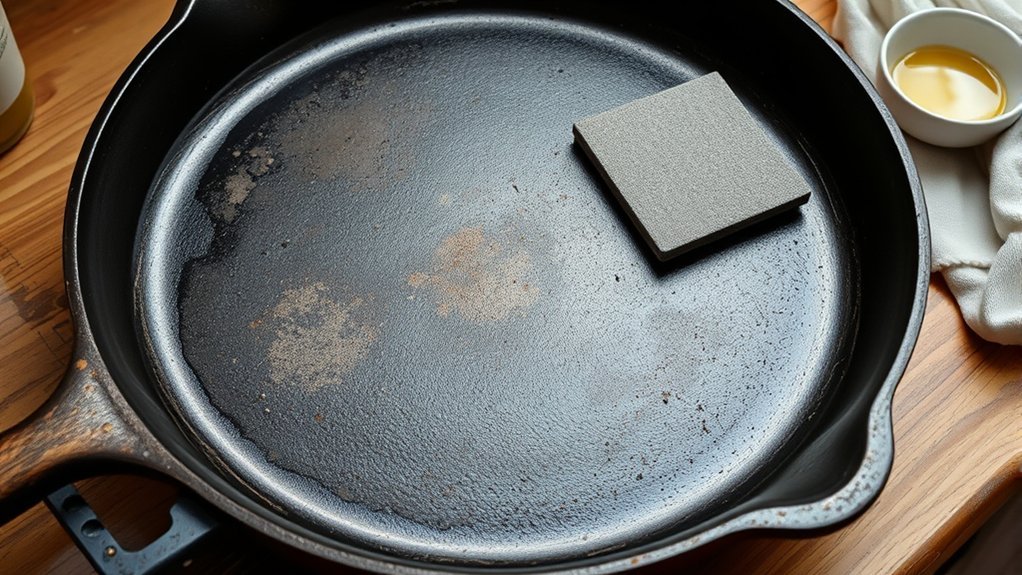 restoring cast iron griddle