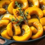 saut squash in skillet