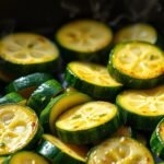 saut zucchini in skillet