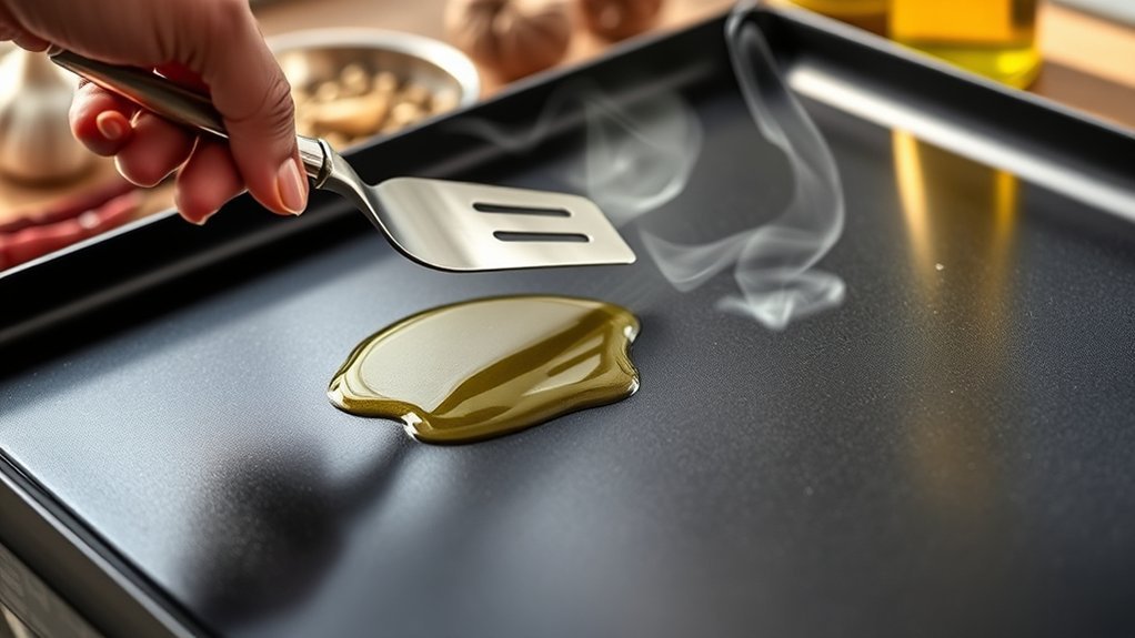 seasoning 17 blackstone griddle