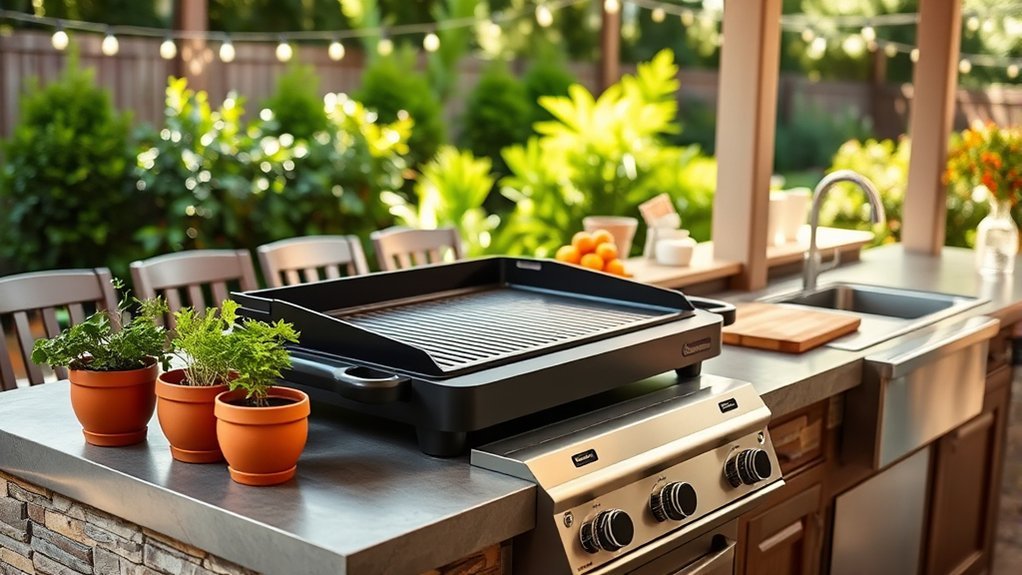 where to place blackstone griddle