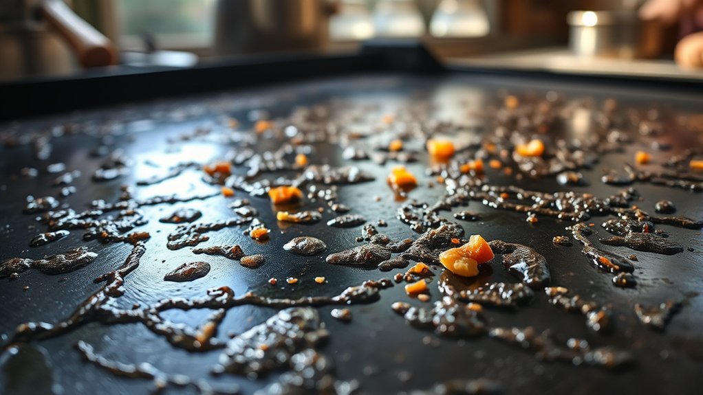 why is my griddle sticky