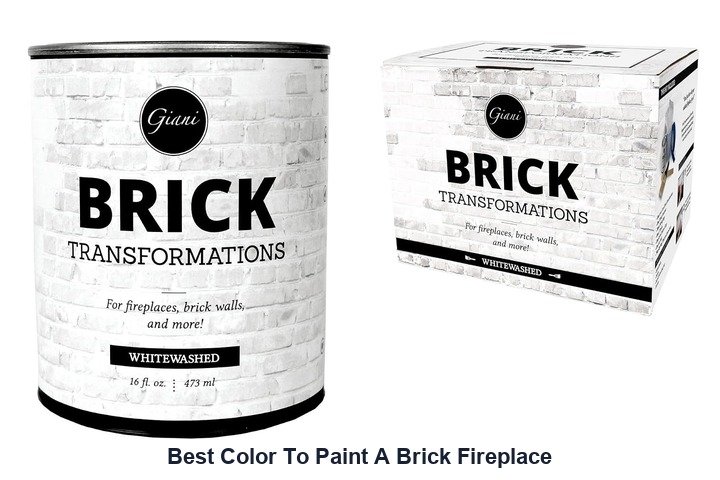 best color to paint a brick fireplace
