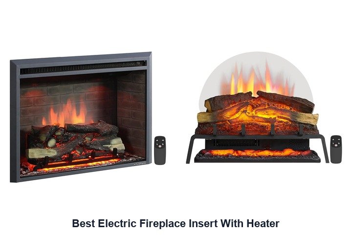 best electric fireplace insert with heater