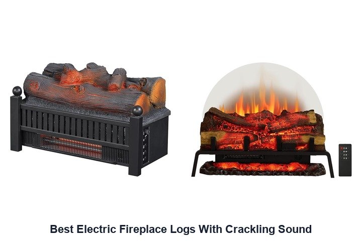 best electric fireplace logs with crackling sound