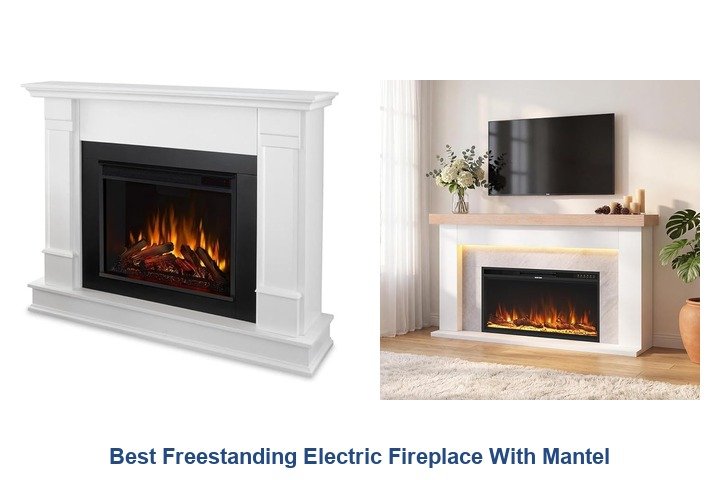 best freestanding electric fireplace with mantel