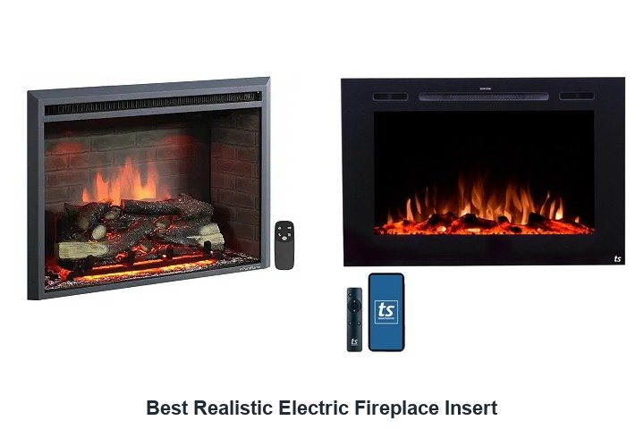 best realistic electric fireplace insert